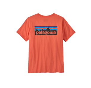 Patagonia Kid's Graphic T-Shirt - Closeout P-6 Logo Coho Coral Discount Sale Item