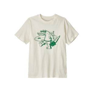 Patagonia Kid's Graphic T-Shirt - Closeout Water People Gator Greenl Discount Sale Item