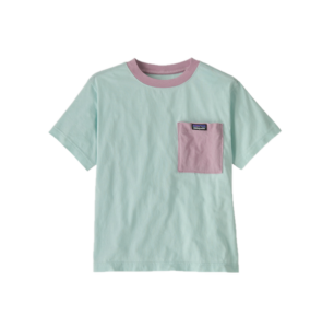 Patagonia Kid's Pocket T-Shirt - Closeout Wispy Green Discount Sale Item