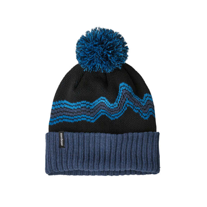 Patagonia Kid's Powder Town Beanie Ridge Rise Black