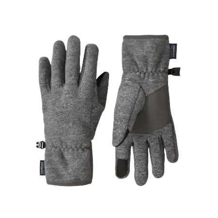 Patagonia Kid's Synch Fleece Gloves Nickel Grey