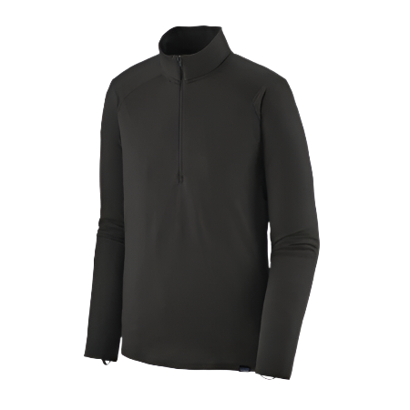 Patagonia Men's Capilene Thermal Weight Zip Neck Baselayer Shirt Black