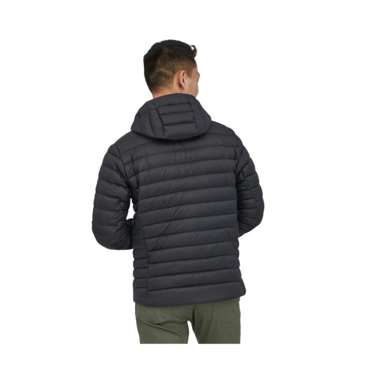 Patagonia Men's Down Sweater Hoody Black Full Zip Goose Down Winter Jacket