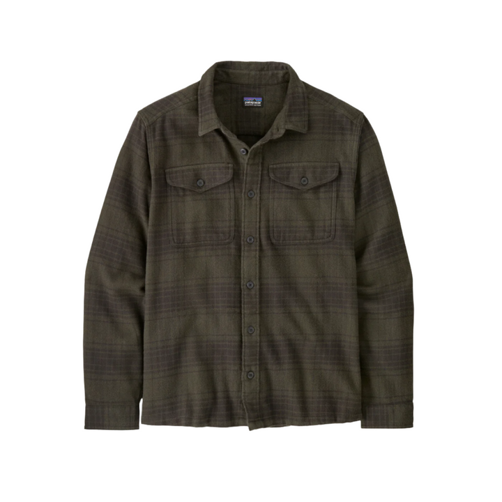 Patagonia Men's Fjord Flannel Button Up Shirt Cascade Basin Green