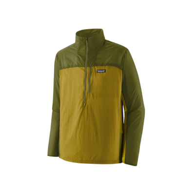 Patagonia Men's Houdini Stash 1/2 Zip P/O Closeout Bundle Graze Green