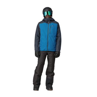 Patagonia Men's Insulated Powder Town Waterproof Hooded Ski Jacket Endless Blue
