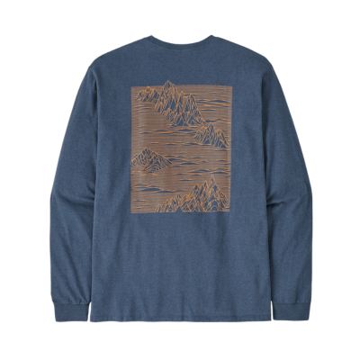Patagonia Men's Long Sleeve Strataspire Responsibili-Tee Utility Blue