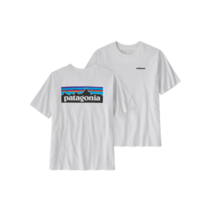 Patagonia  Men's P-6 Logo Responsibili-Tee White