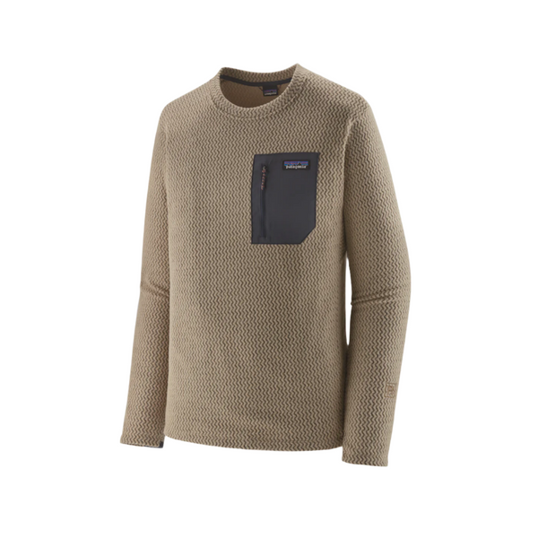 Patagonia Men's R1 Air Fleece Crew Oar Tan