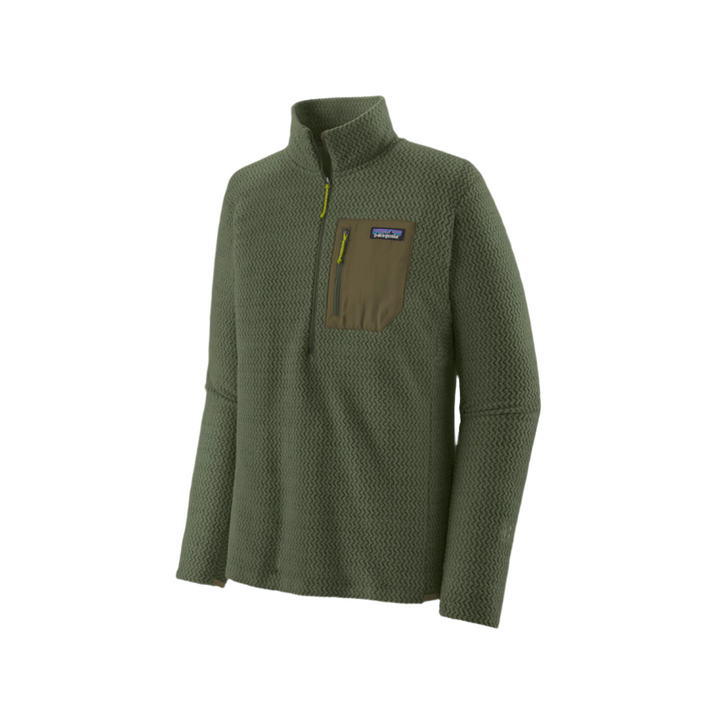 Patagonia Men's R1 Air Fleece Zip Neck Torrey Pine Green