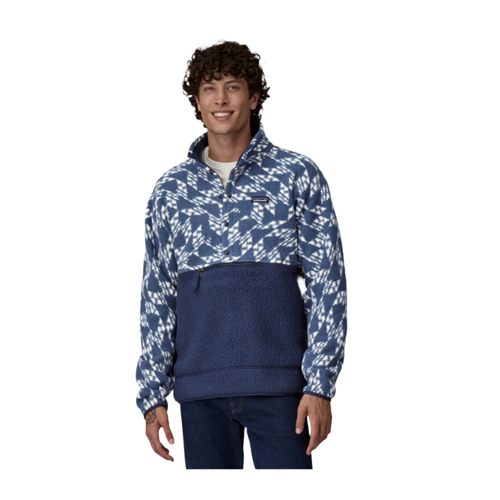 Patagonia Men's Retro Pile 1/2 Snap Fleece Pullover New Navy
