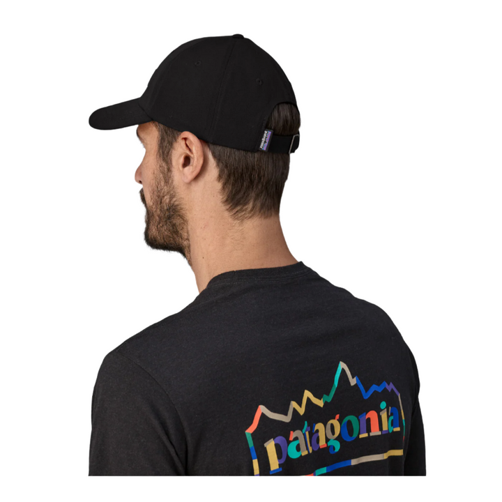 Patagonia P-6Label Trad Cap Strap Back Hat Black