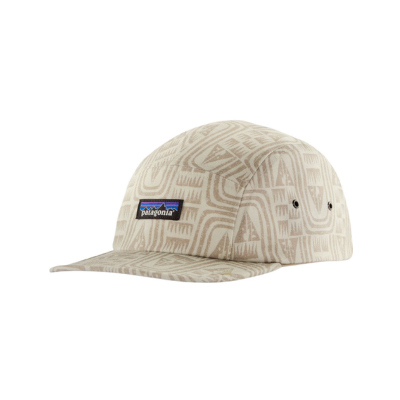 Patagonia P-6 Label Maclure Hat Flow: Dyno White