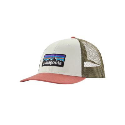 Patagonia P-6 Logo LoPro Trucker Hat Birch White