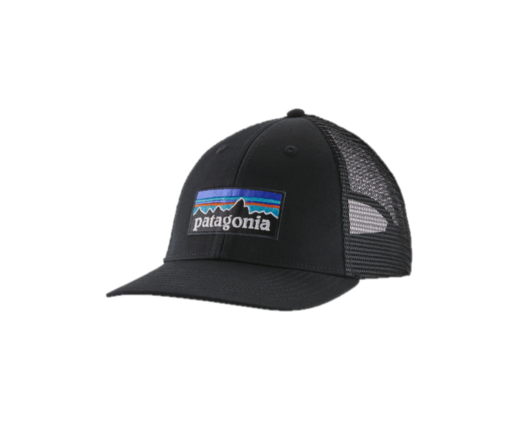 Patagonia P-6 Logo LoPro Trucker Hat Black