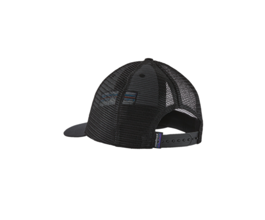 Patagonia P-6 Logo LoPro Trucker Hat Black Snap Back Cap