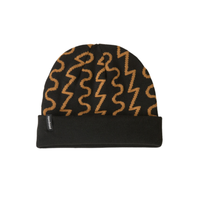 Patagonia PowSlayer Beanie Fresh Tracks Black
