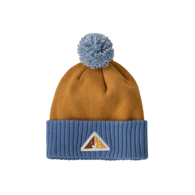 Patagonia Powder Town Beanie Snowsteps Patch Talon Gold