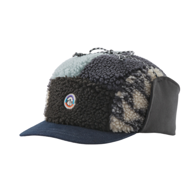 Patagonia Range Earflap Cap Synched Flight Small: Natural