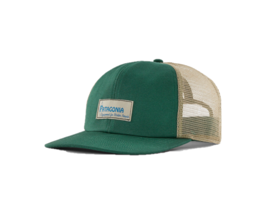 Patagonia Relaxed Trucker Hat Closeout Water People Label Conifer Green