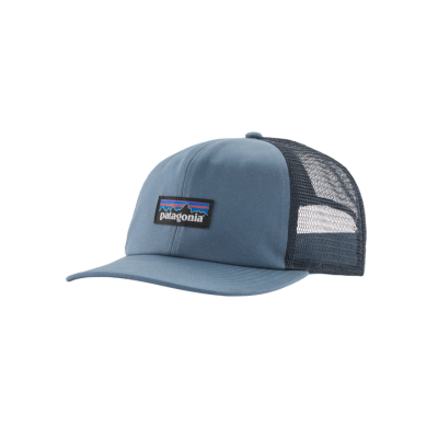 Patagonia Relaxed Trucker Hat Spirited P-6 Label Utility Blue