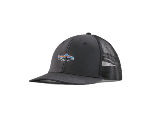 Patagonia Stand Up Trout Trucker Hat Ink Black