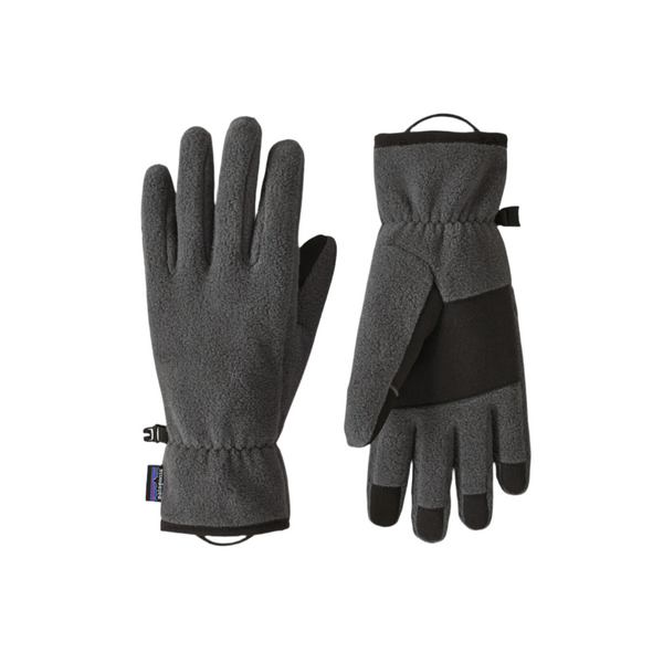 Patagonia Synchilla Fleece Winter Gloves Forge Grey