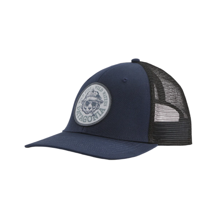 Patagonia Take a Stand Trucker Hat Wild Grizz New Navy