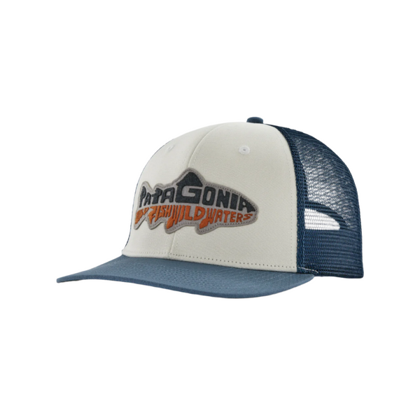 Patagonia Take a Stand Trucker Hat Wild Waterline Utility Blue