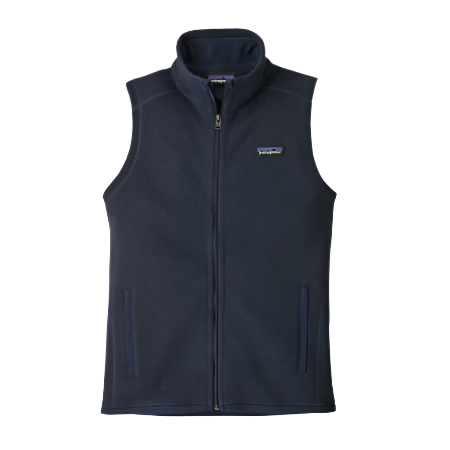 Patagonia Women's Better Sweater Full Zip Fleece Vest New Navy