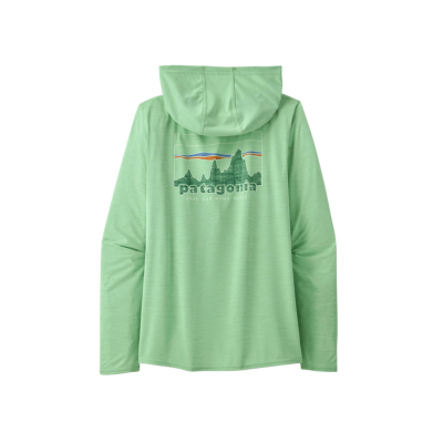 Patagonia Women's Cap Cool Daily Graphic Hoody Rinsed Green 2