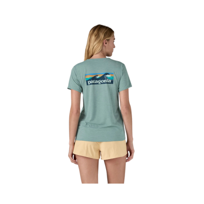 Patagonia Women's Cap Cool Daily Graphic Shirt Waters Thermal Blue 3
