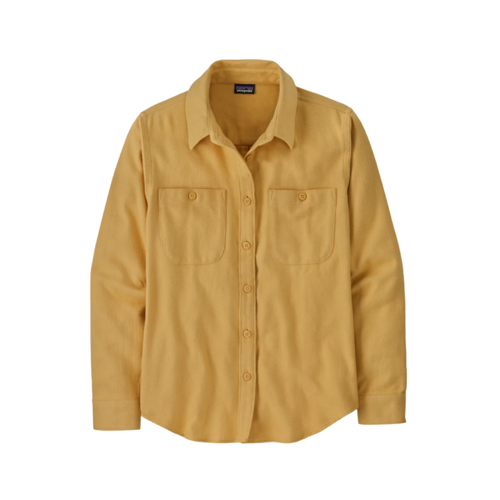 Patagonia Women's Fjord Flannel Long Sleeve Shirt Beeswax Tan