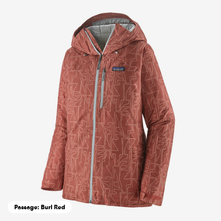 Patagonia Women's Insulated Powder Town Jacket Closeout Passage Burl Red