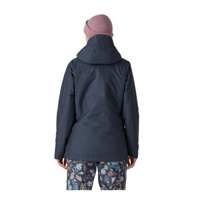 Patagonia Women's Insulated Powder Town Waterproof Ski & Snowboard Jacket Smolder Blue Back