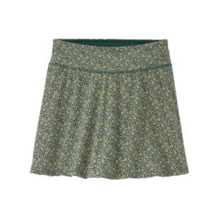 Patagonia Women's Maipo Skort Closeout Floral Fun Conifer Green