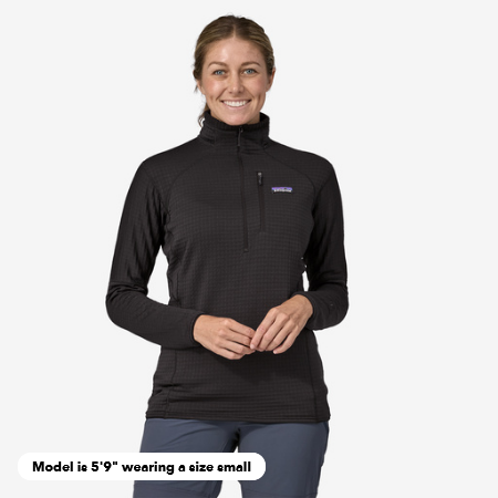 Patagonia Women's R1 Fleece Pullover Black