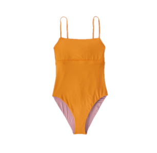 Patagonia Women's Reversible Sunrise Slider 1pc Swimsuit Closeout Kishu Orange