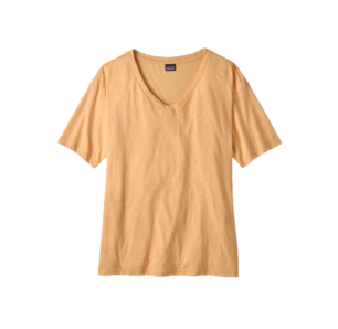 Patagonia Women's Short Sleeve Mainstay Top Closeout Sandy Melon