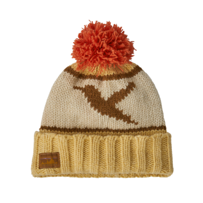 Patagonia Women's Snowbelle Beanie Allen Hummingbird: Beeswax Tan