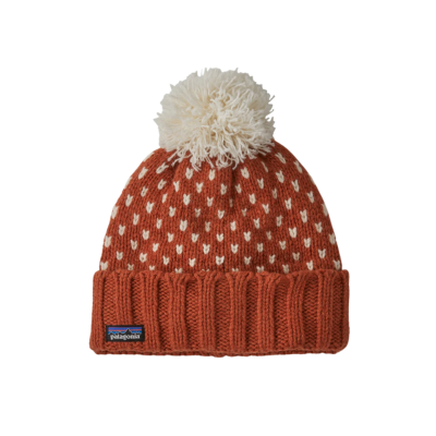 Patagonia Women's Snowbelle Beanie Offset Dot: Burnished Red