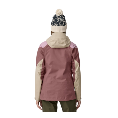 Patagonia Women's Snowdrifter Waterproof Ski & Snowboard Jacket Dulse Mauve Back