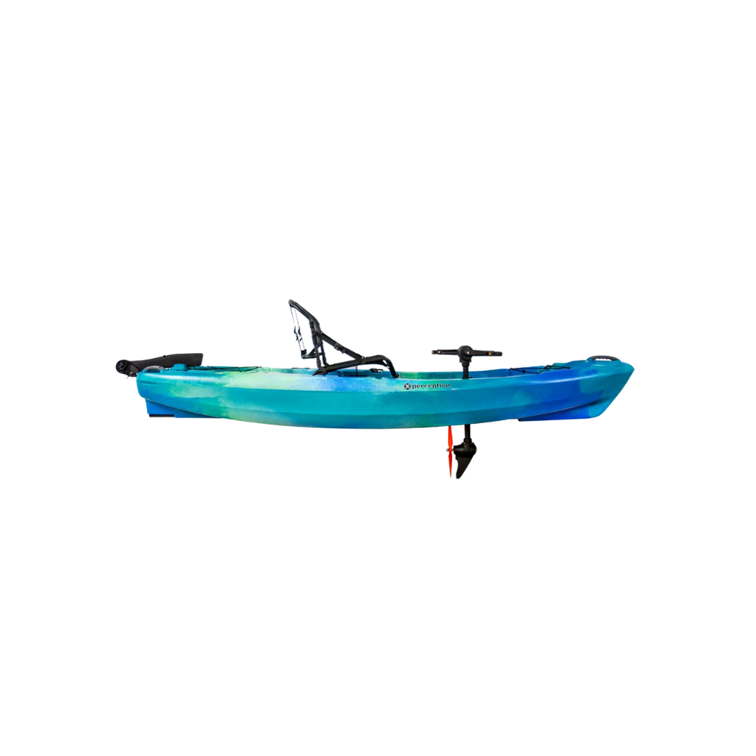 Perception Crank 10 Sit on Top Peddle Drive Fishing Kayak DeJa Vu Side