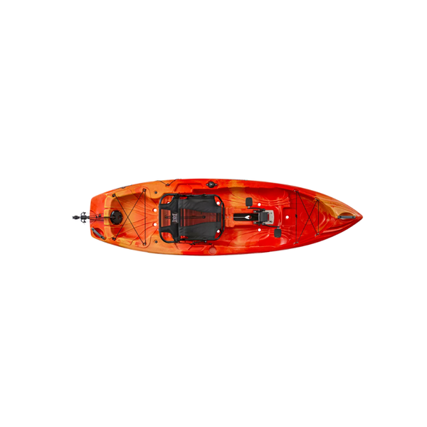Perception Crank 10 Sit on Top Peddle Drive Fishing Kayak Sunset