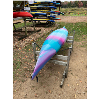 Perception Prodigy XS Kid's Kayak Used Rental Demo Funkadelic Bottom Side