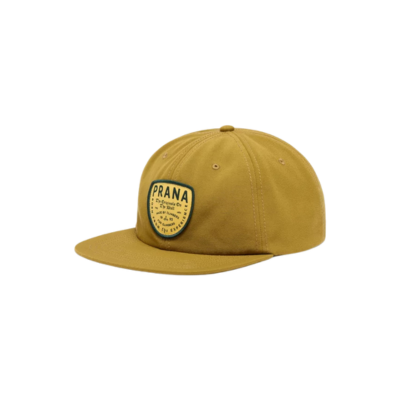 Prana Gazin Patch Hat Retro Olive Emblem