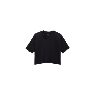 Prana Women's Everyday Crop Tee Black