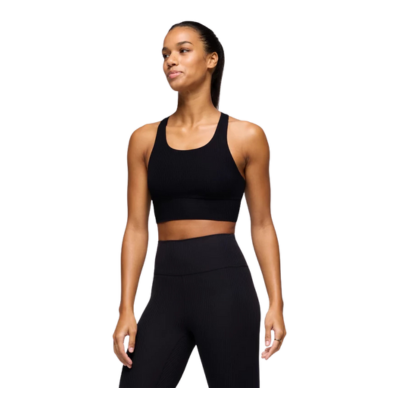 Prana Women's Luxara Rib Racerback Bralette Yoga Top Black Front
