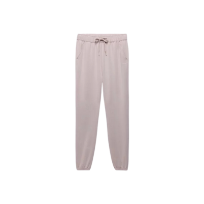 Prana Women's Shea High Rise Jogger Yoga Bottoms Almond