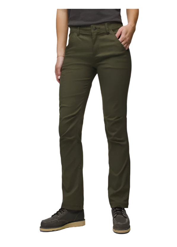 Prana Women's Stretch Zion Mid Rise Pants Spruce 2